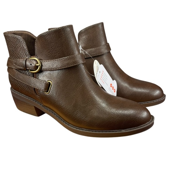 Women’s Baretraps Block Heel Boots/Booties. Sienna dark brown. Size 7. - Picture 1 of 10